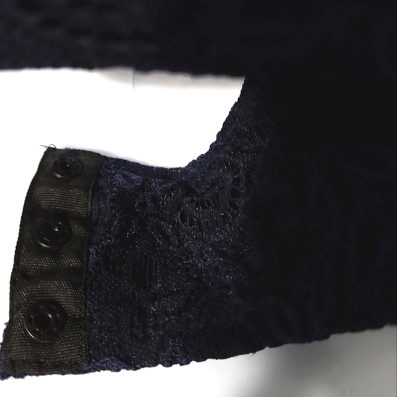 Xhilaration Long Sleeve Laced Bodysuit Shirt NWT - Picture 10 of 13